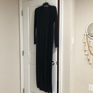 Black long duster